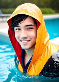 Swimming in clothes is popular in our team